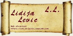 Lidija Lević vizit kartica